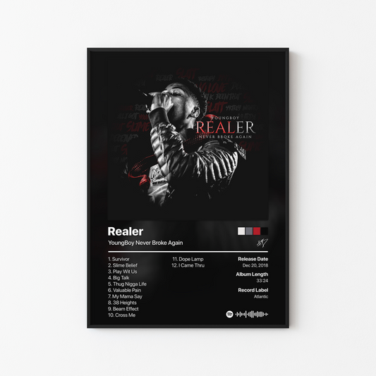 YoungBoy Never Broke Again Realer Album Poster