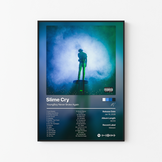 YoungBoy Never Broke Again Slime Cry Album Poster