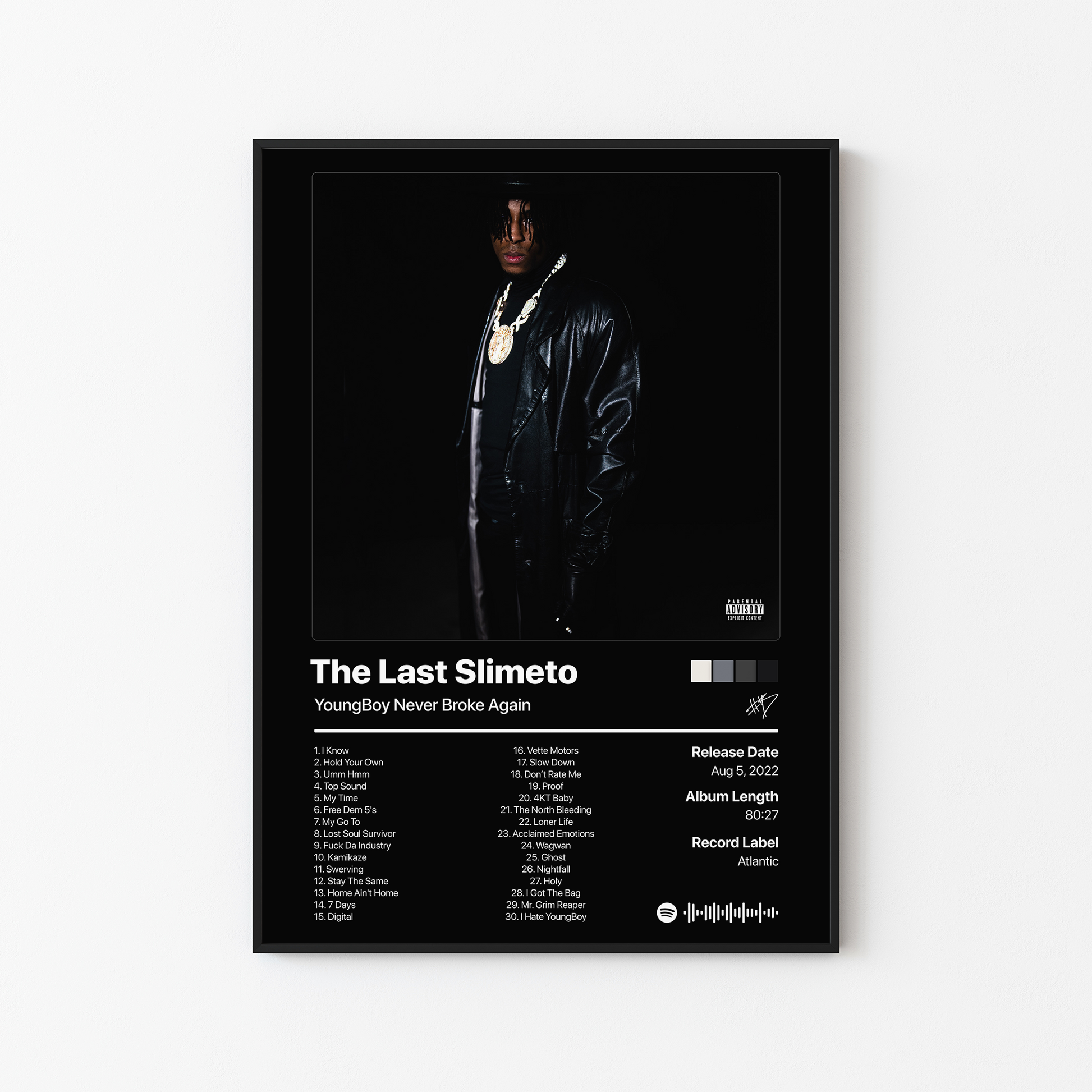 YoungBoy Never Broke Again The Last Slimeto Album Poster