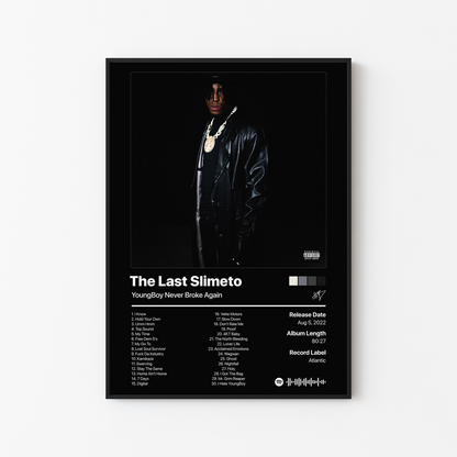 YoungBoy Never Broke Again The Last Slimeto Album Poster