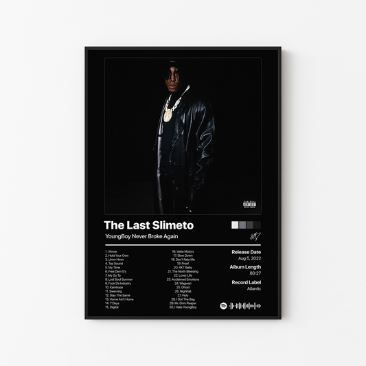 YoungBoy Never Broke Again The Last Slimeto Album Poster