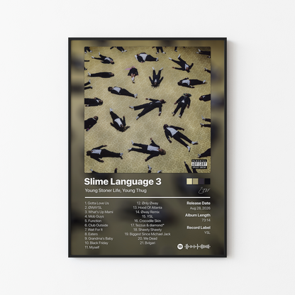 Young Thug Slime Language 3: Side A Album Poster