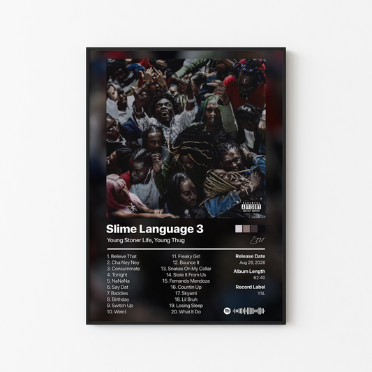 Young Thug Slime Language 3: Side B Album Poster
