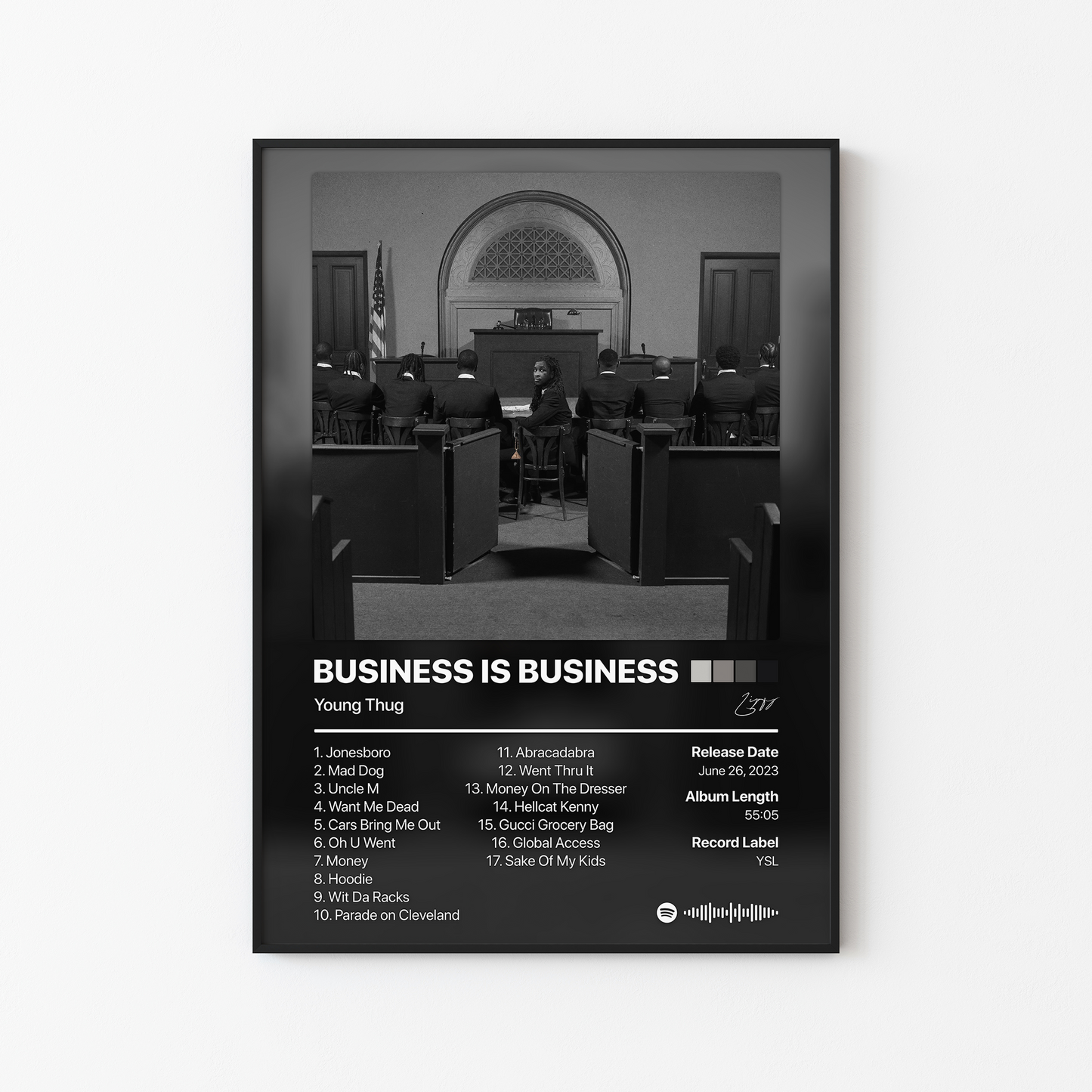 Young Thug BUSINESS IS BUSINESS Album Poster