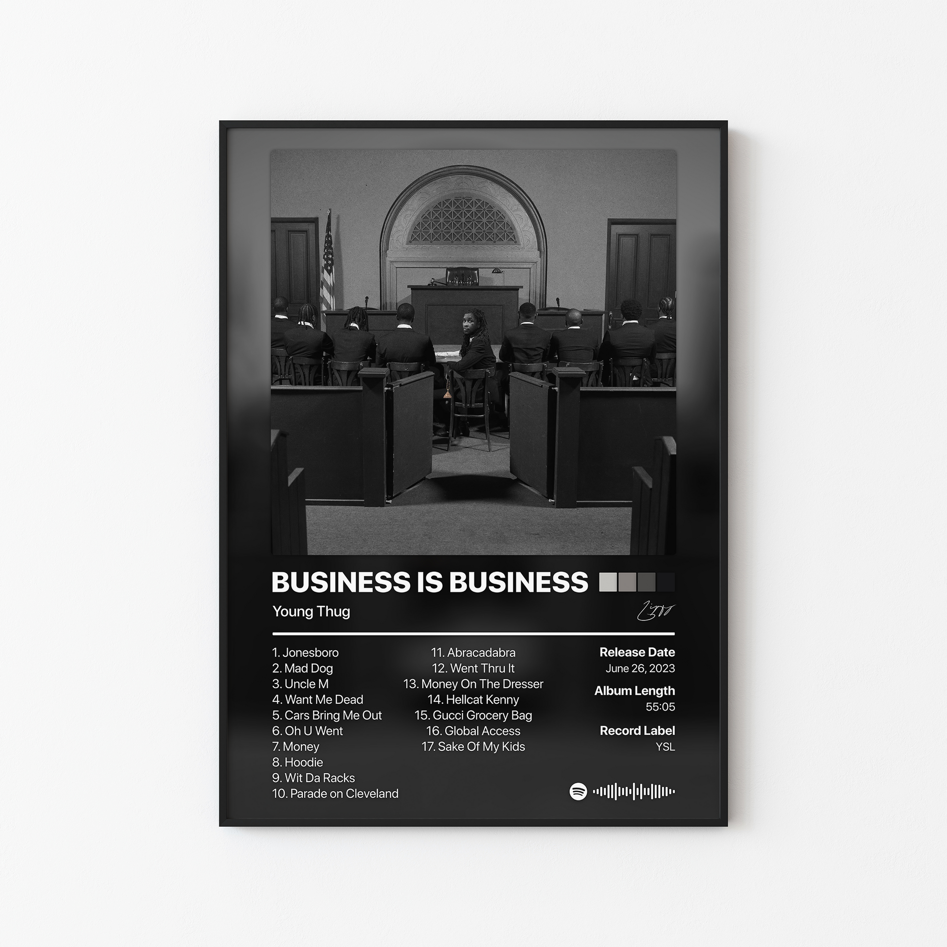 Young Thug BUSINESS IS BUSINESS Album Poster