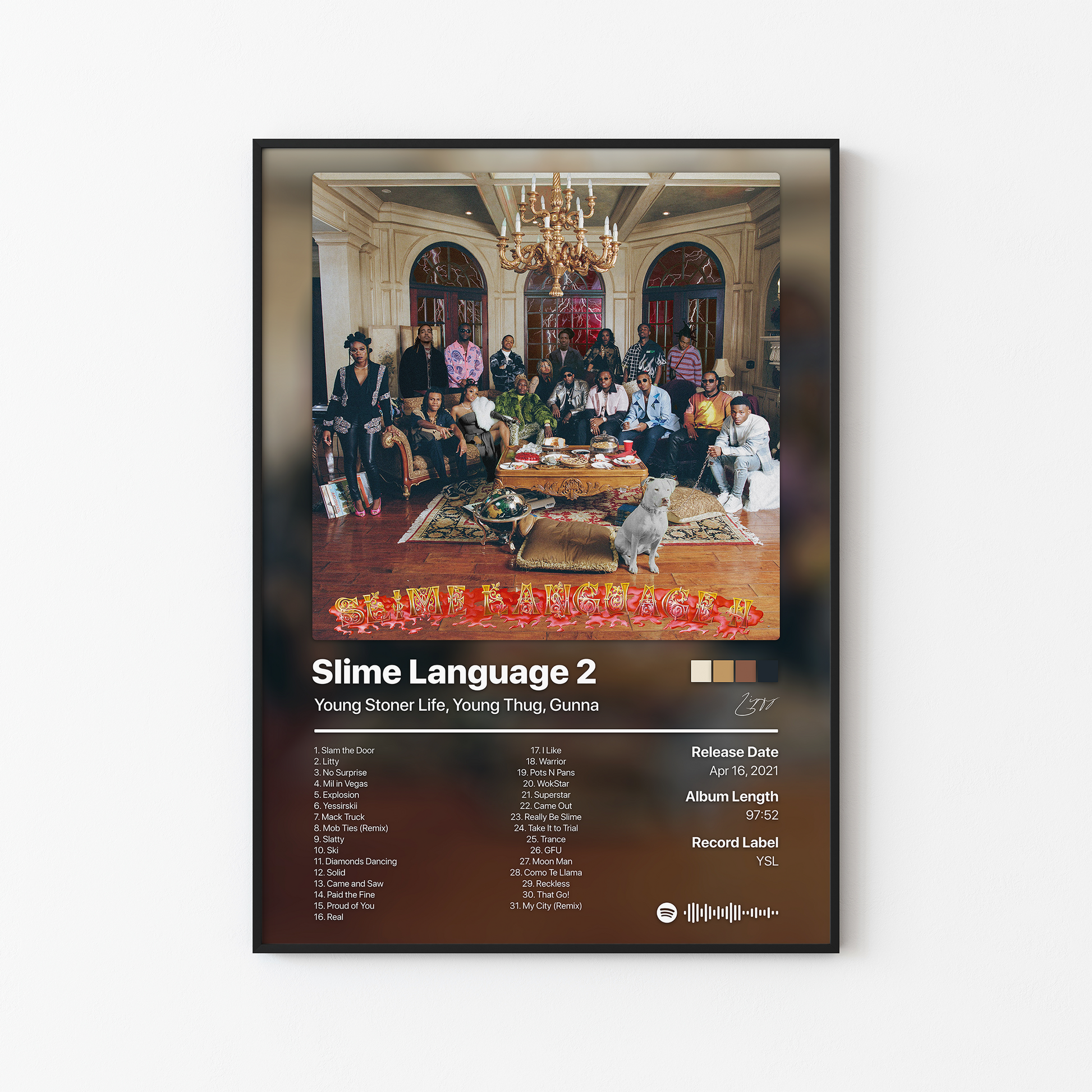 Young Thug Slime Language 2 (Deluxe) Album Poster