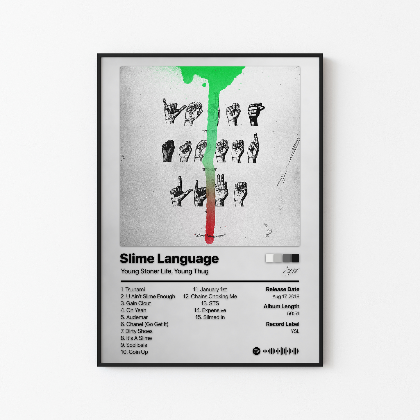 Young Thug Slime Language Album Poster