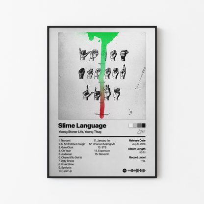 Young Thug Slime Language Album Poster