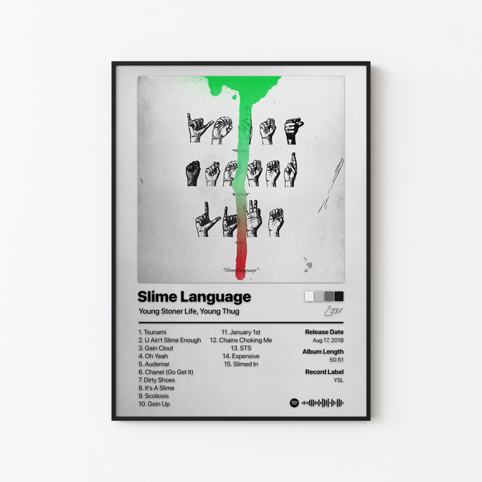 Young Thug Slime Language Album Poster