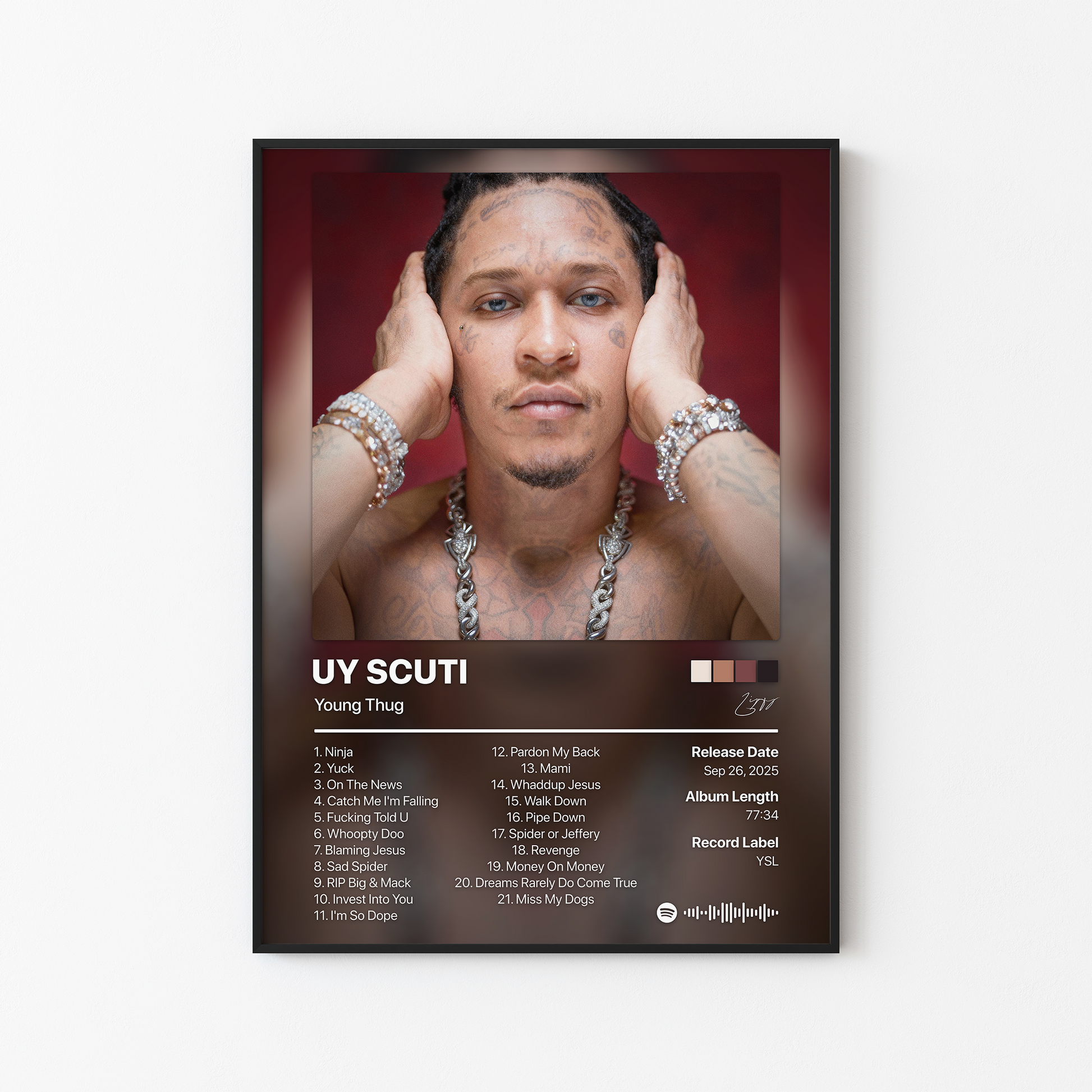 Young Thug UY SCUTI Album Poster