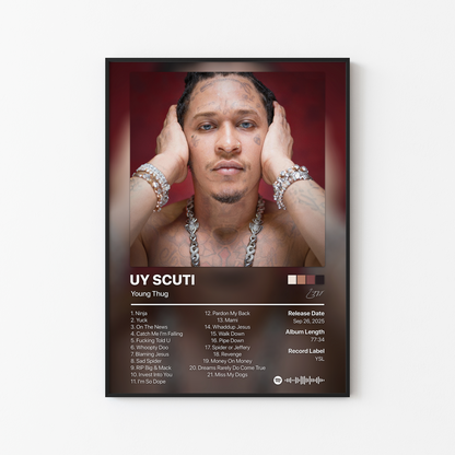 Young Thug UY SCUTI Album Poster