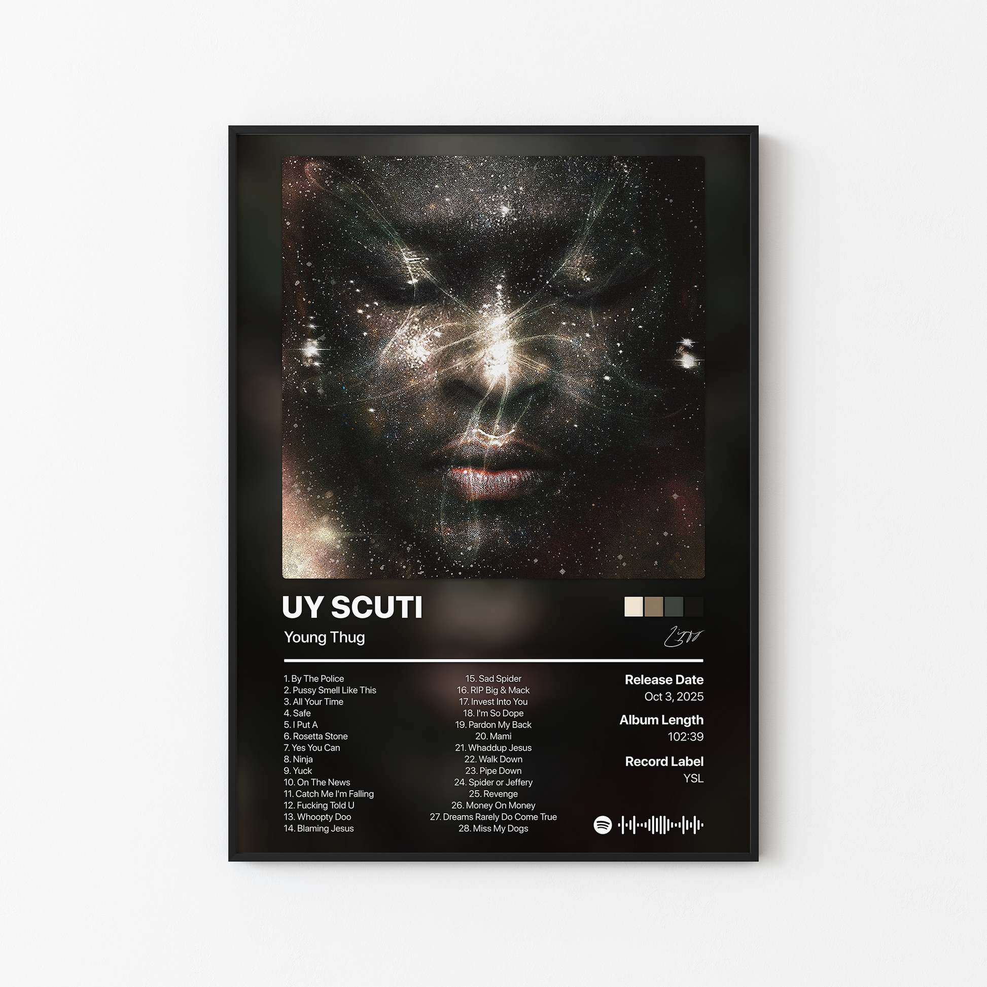 Young Thug UY SCUTI (Supernova Edition) Album Poster