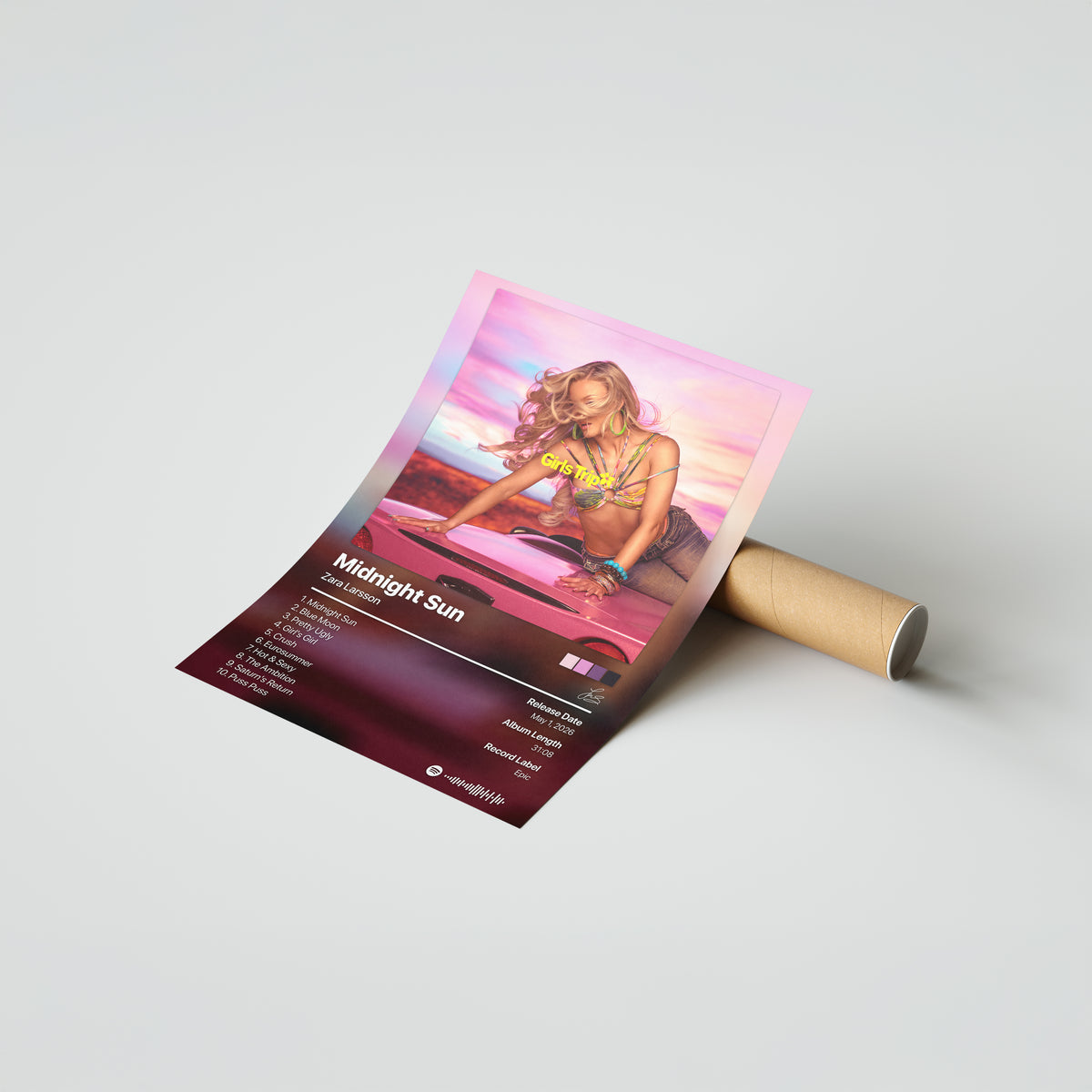 Zara Larsson Midnight Sun: Girls Trip Album Poster