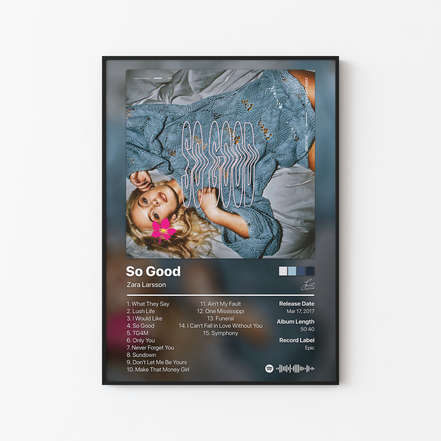 Zara Larsson So Good Album Poster