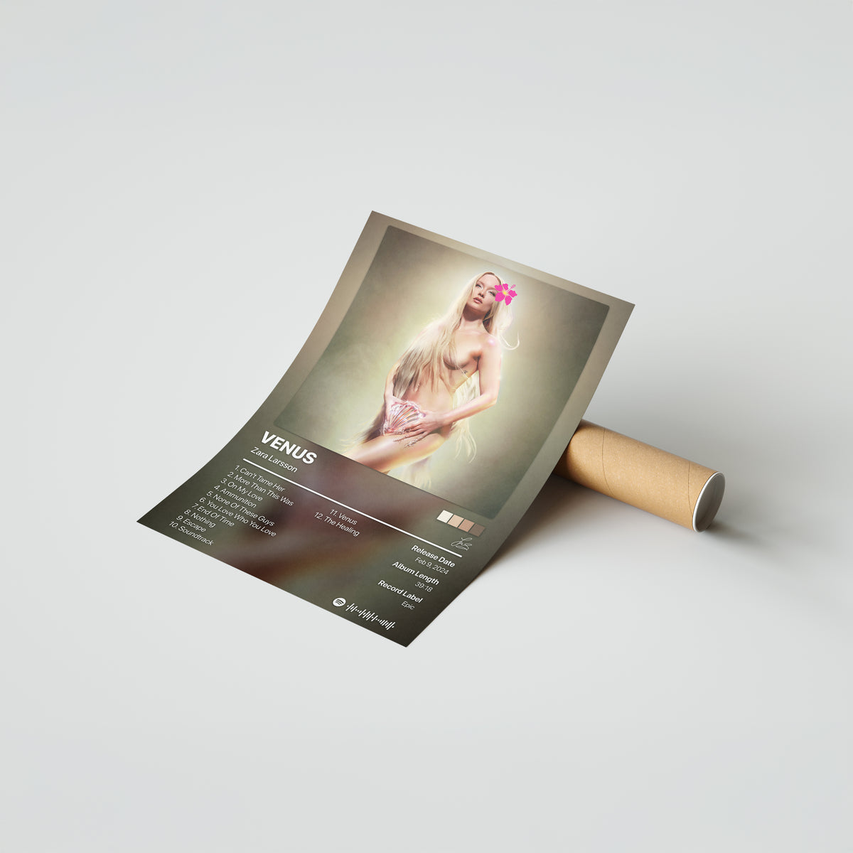 Zara Larsson VENUS Album Poster