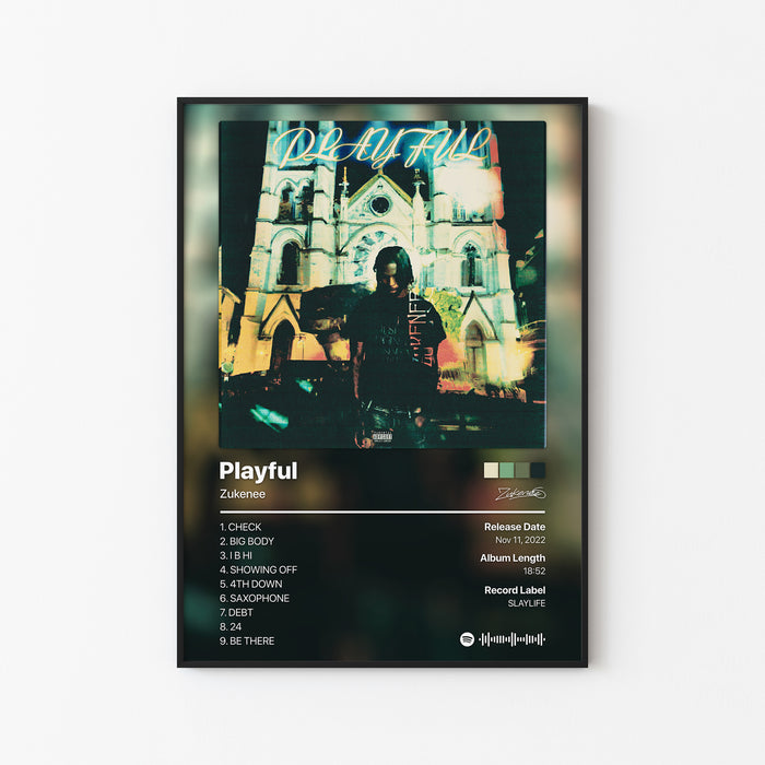 Zukenee Playful Album Poster