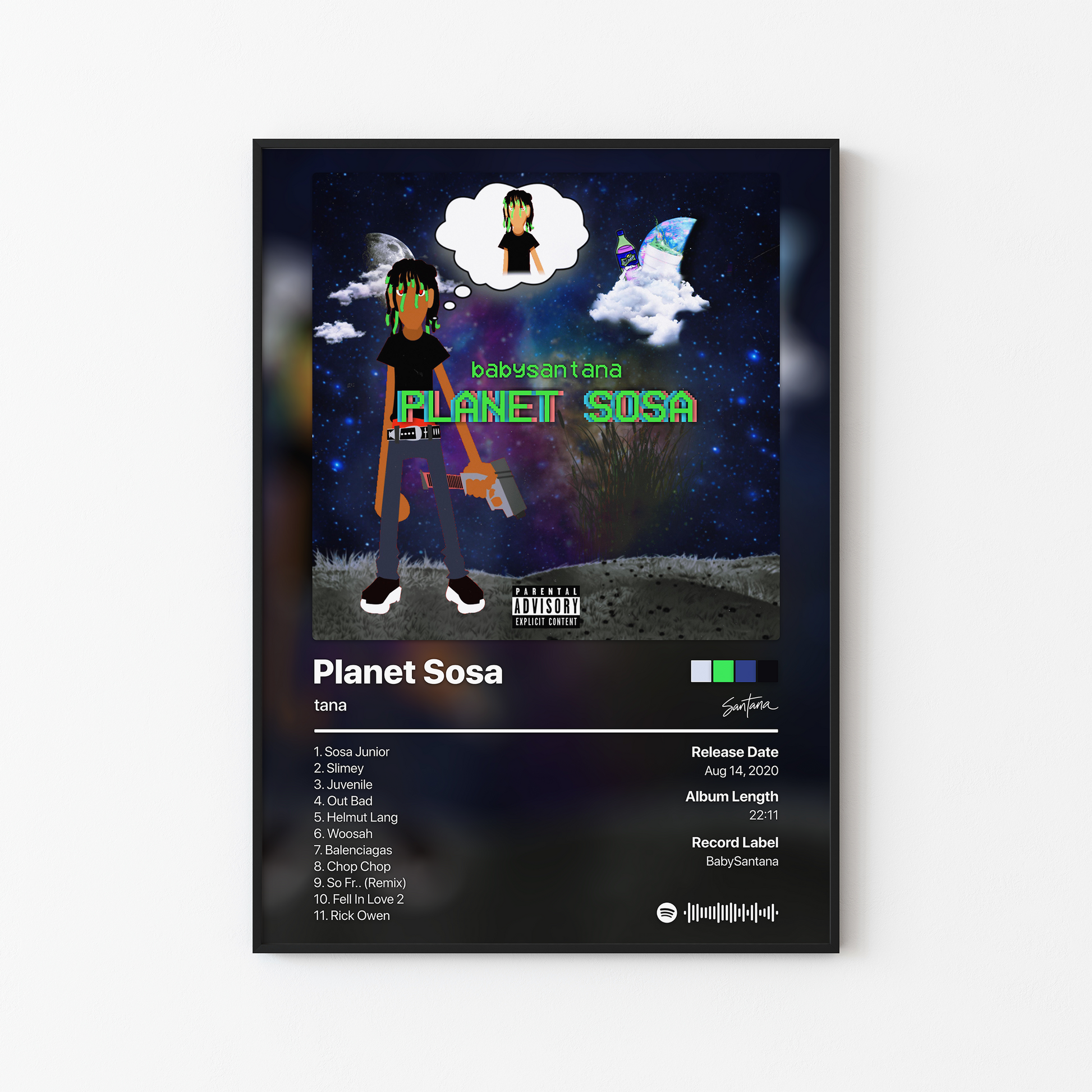 babysantana Planet Sosa Album Poster