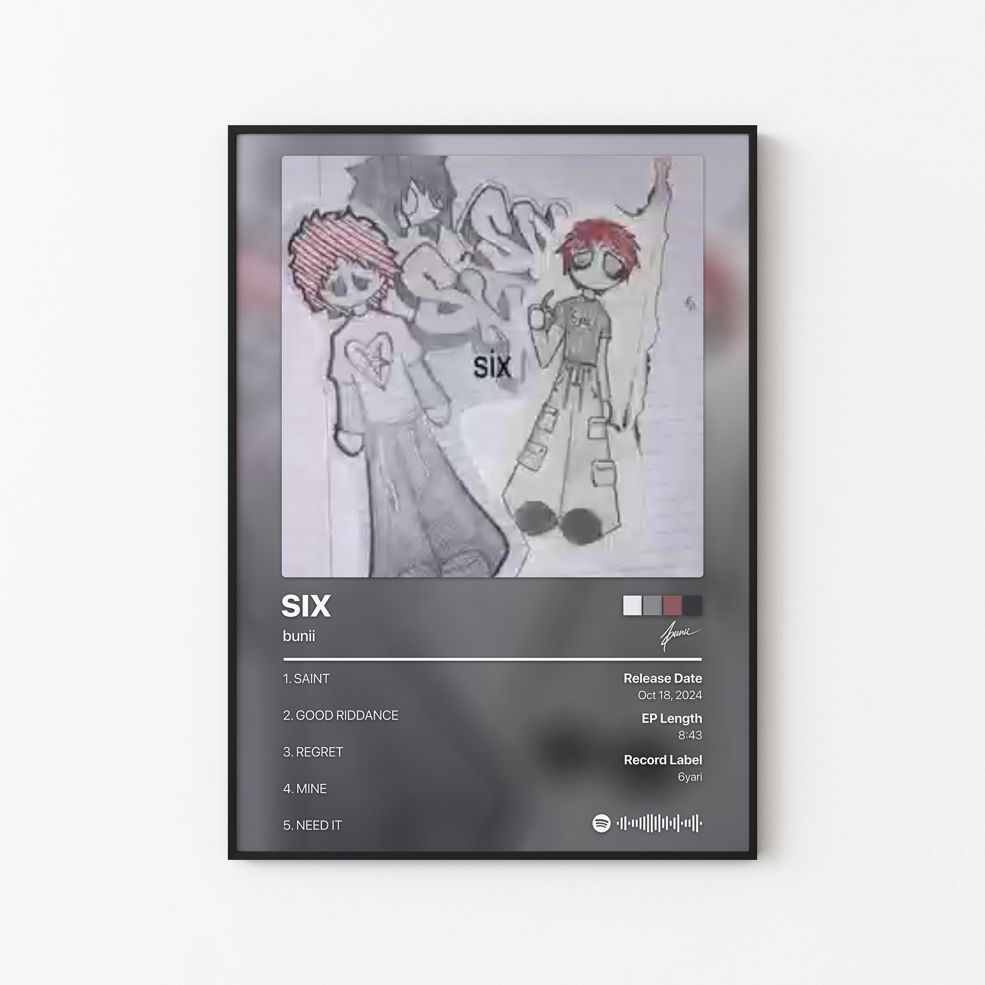 bunii SIX Album Poster