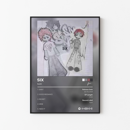 bunii SIX Album Poster