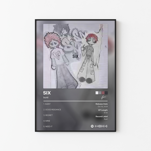 bunii SIX Album Poster
