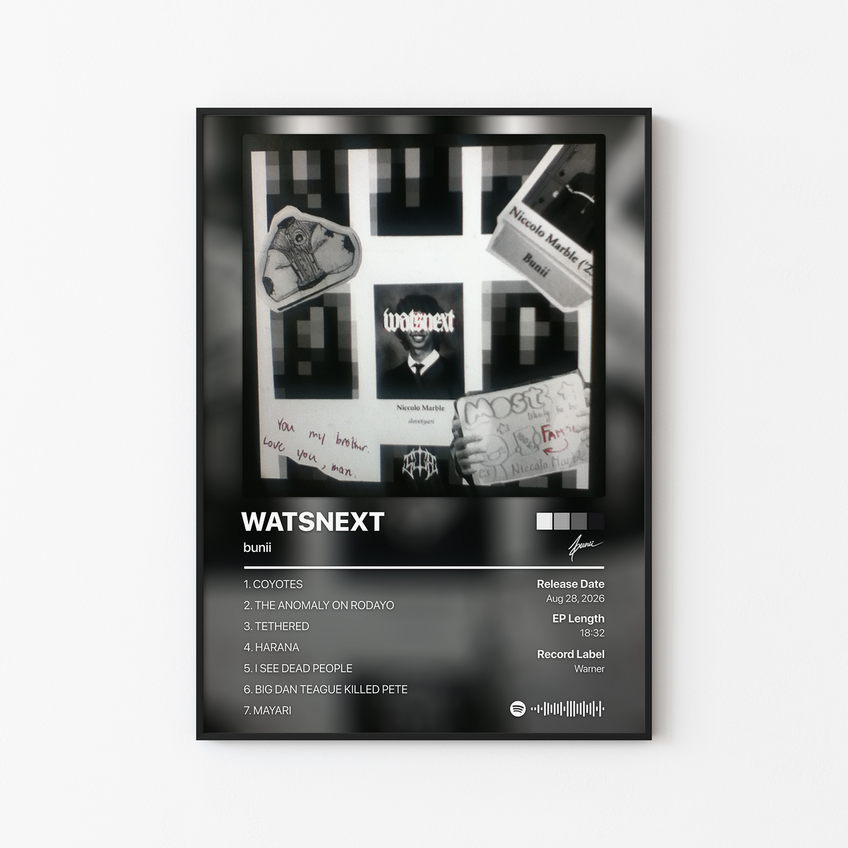 bunii WATSNEXT Album Poster