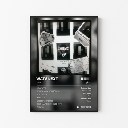 bunii WATSNEXT Album Poster