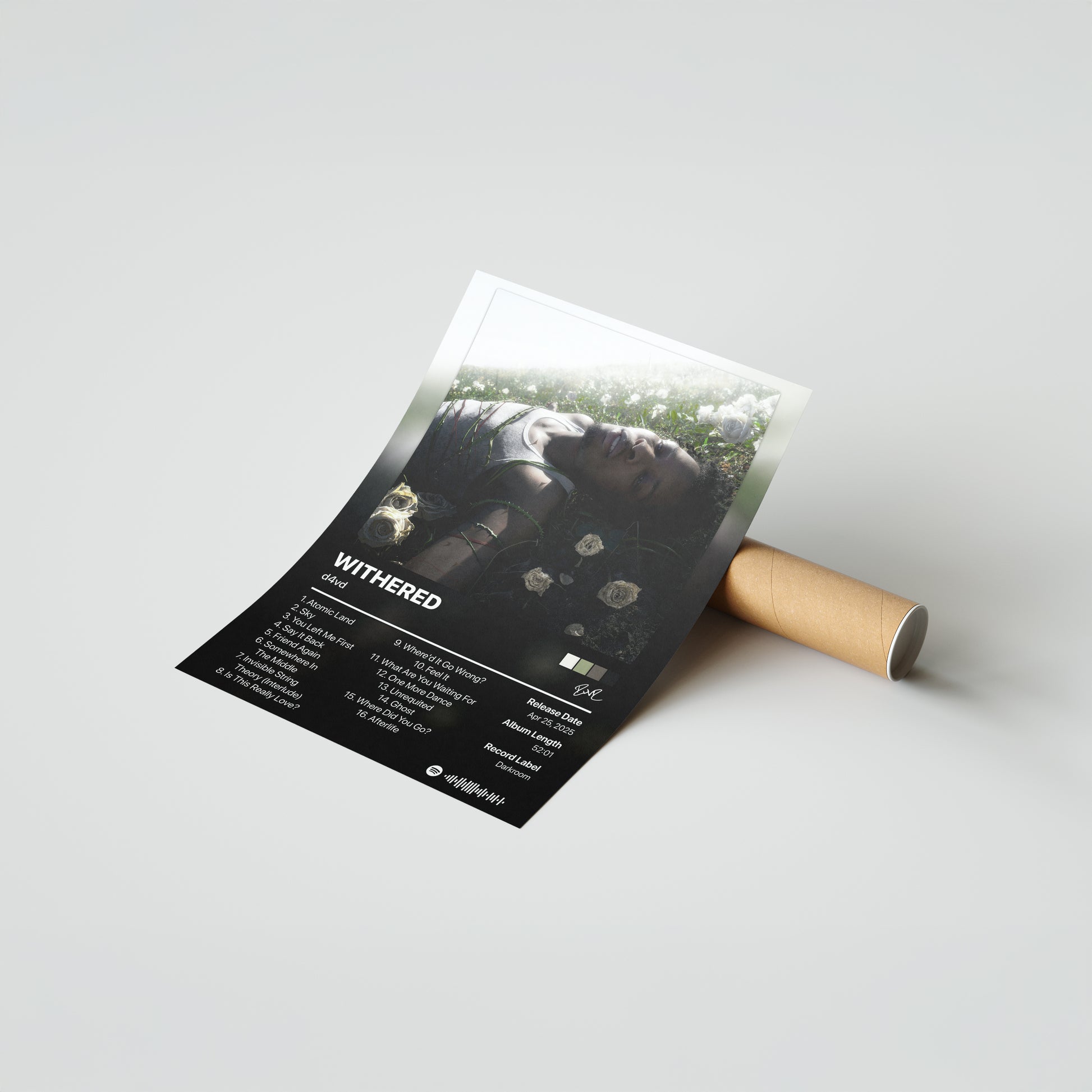 d4vd WITHERED Album Poster
