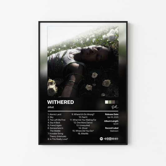 d4vd WITHERED Album Poster