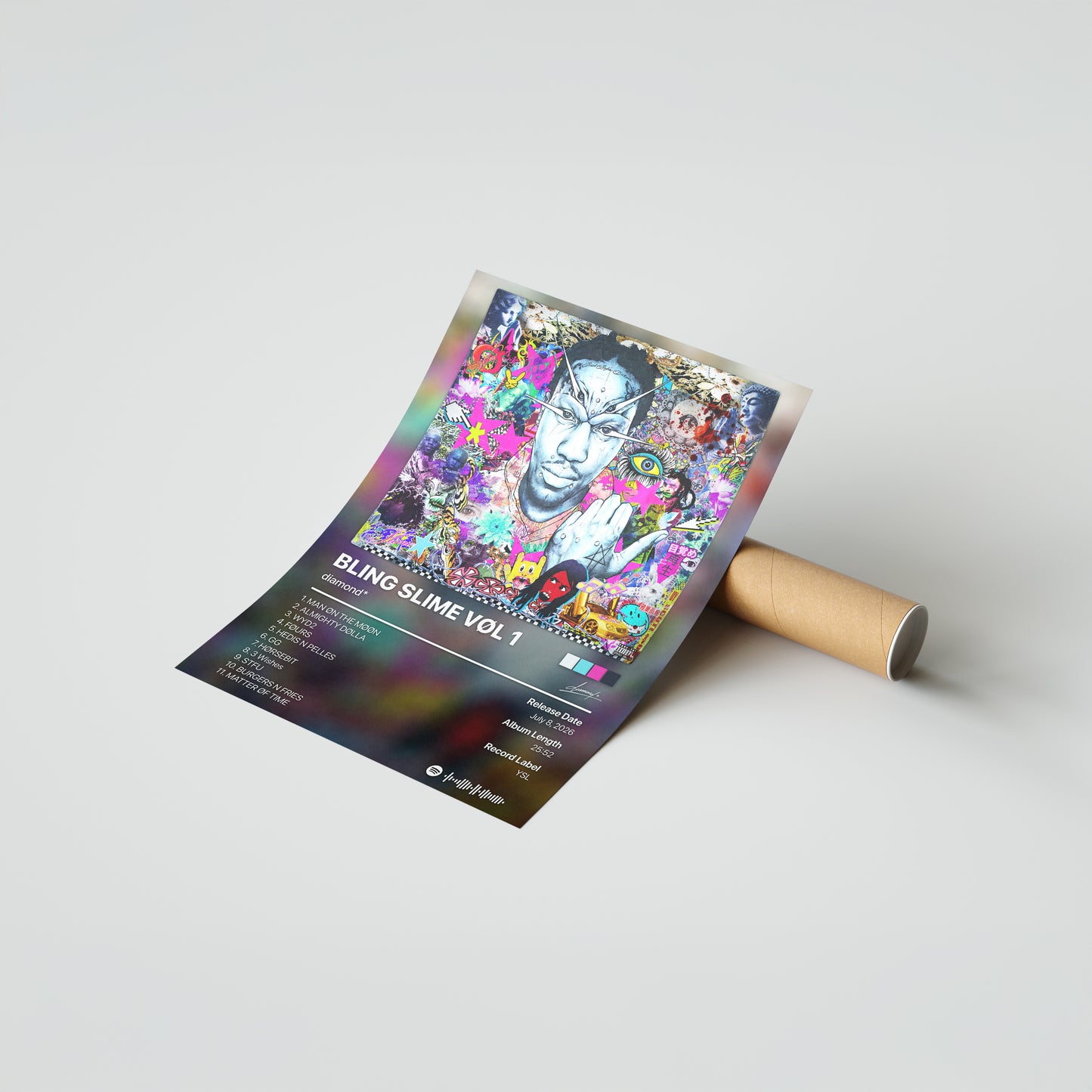 diamond BLING SLIME VOL 1 Album Poster