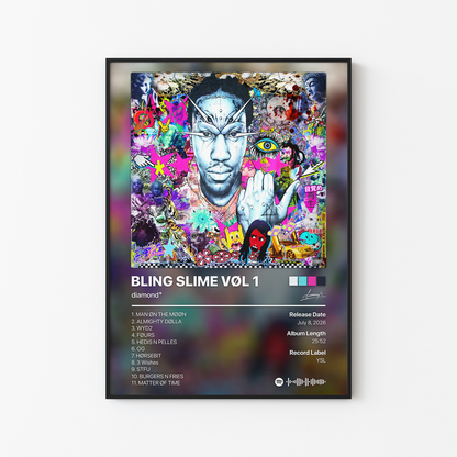 diamond BLING SLIME VOL 1 Album Poster