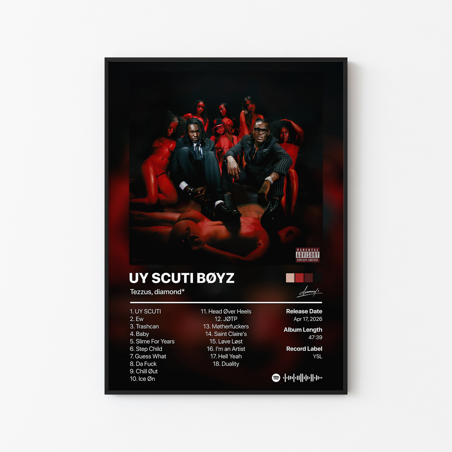 diamond UY SCUTI BOYZ Album Poster