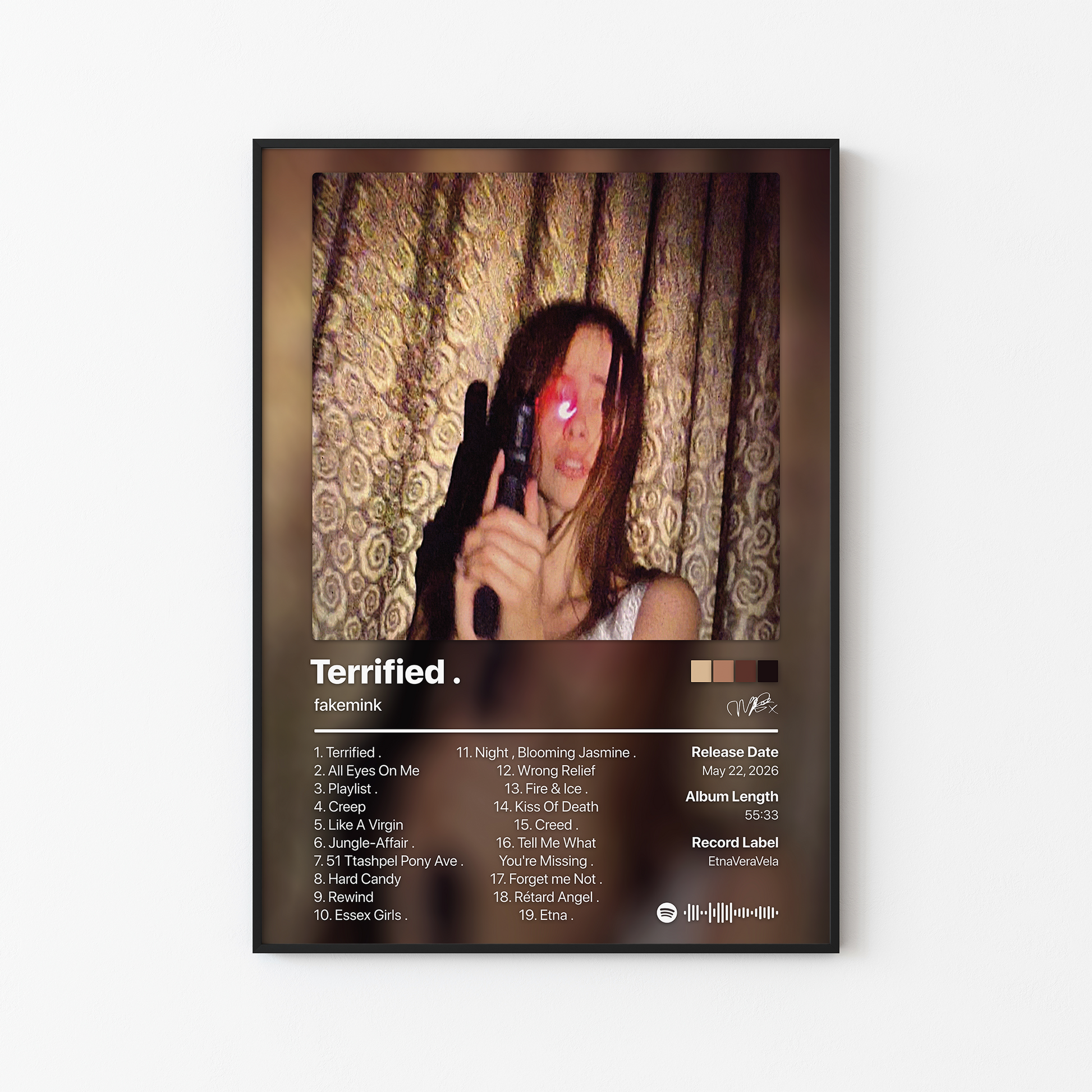 fakemink Terrified Album Poster