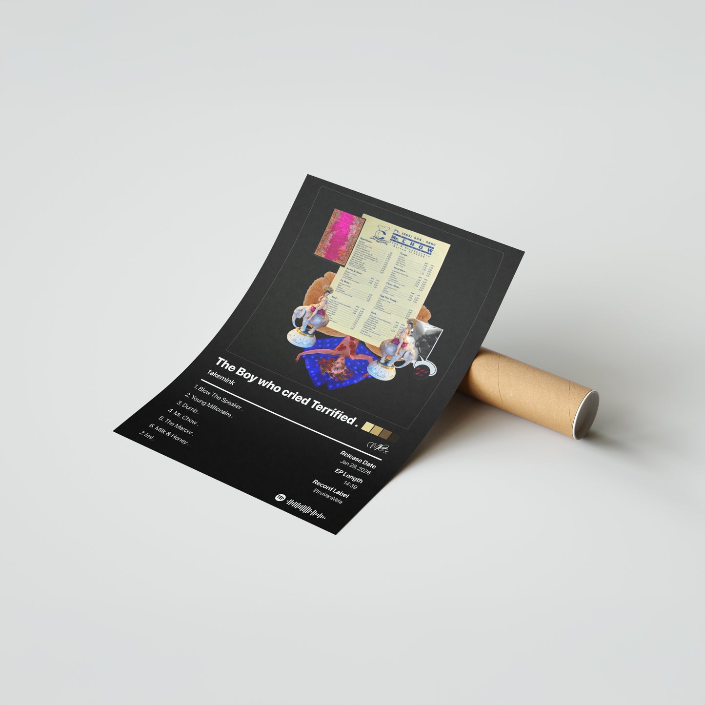 fakemink The Boy who cried Terrified Album Poster