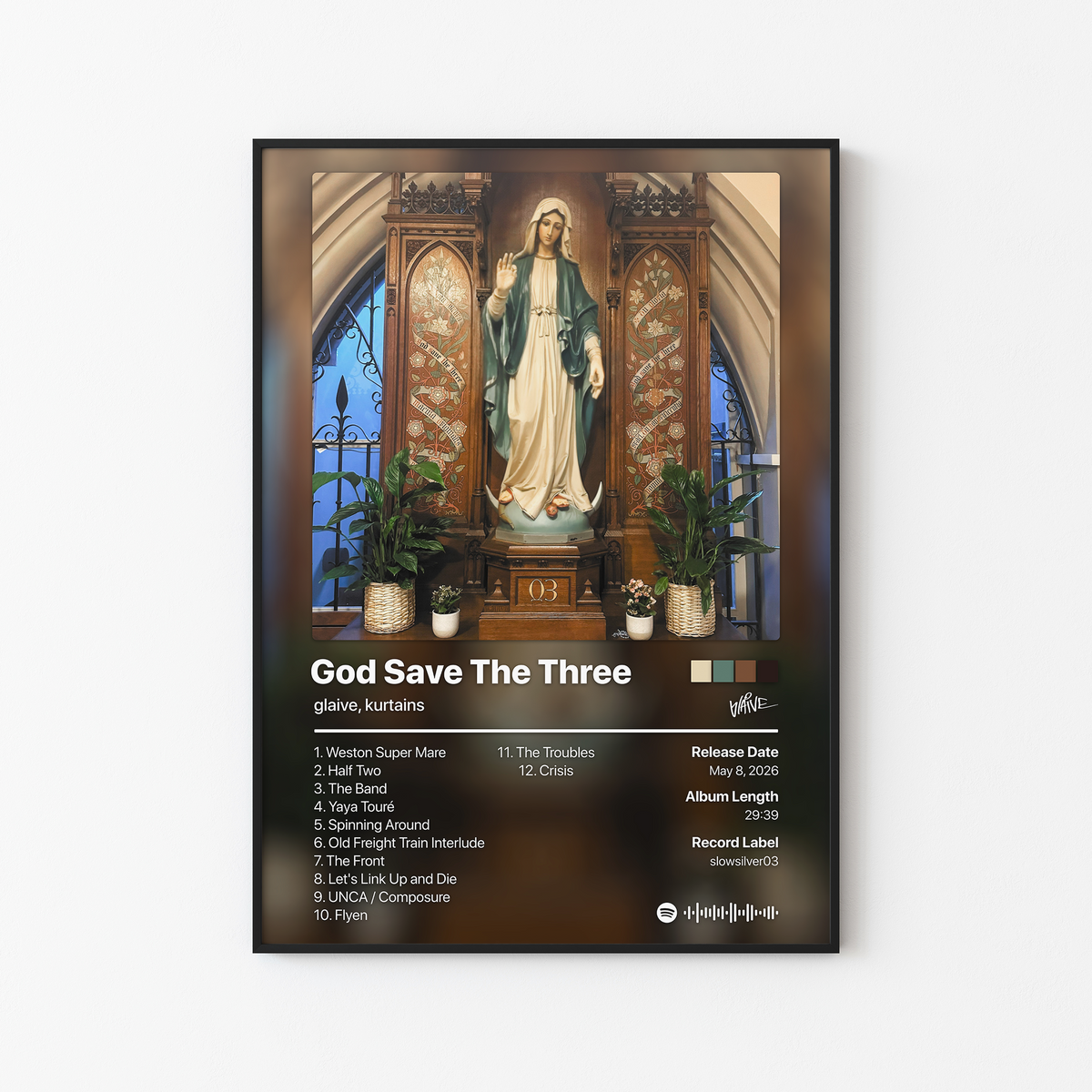 glaive God Save The Three Album Poster