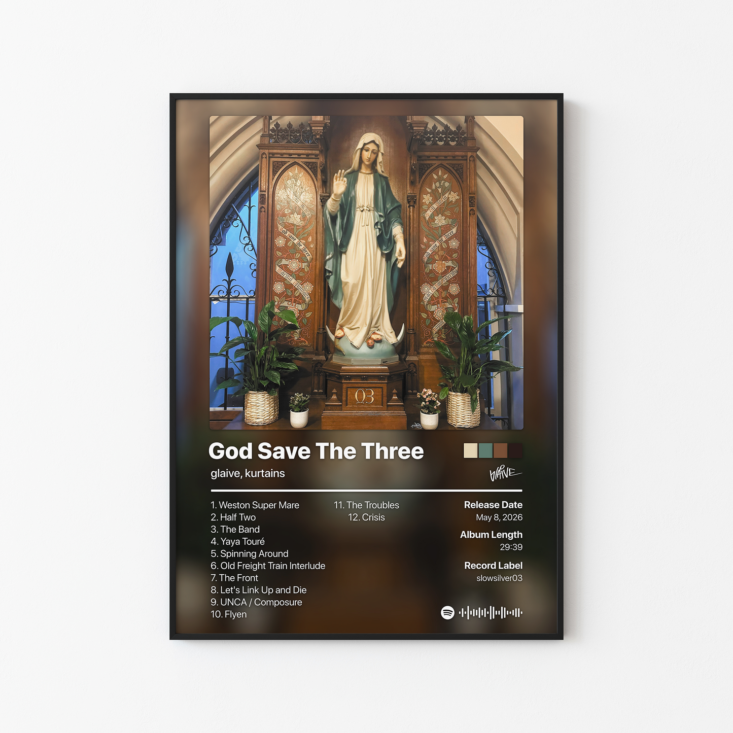 glaive God Save The Three Album Poster