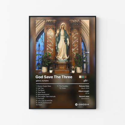 glaive God Save The Three Album Poster