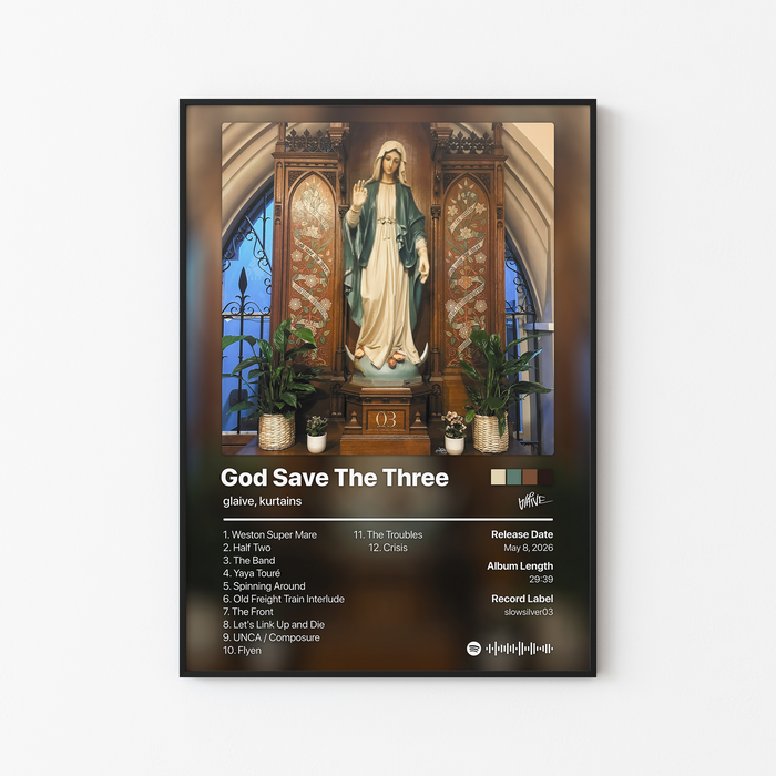 glaive God Save The Three Album Poster