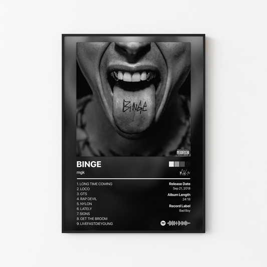 mgk BINGE Album Poster
