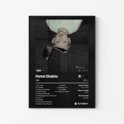 mgk Hotel Diablo Album Poster