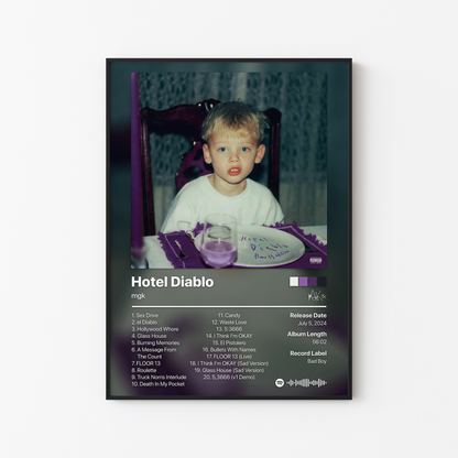 mgk Hotel Diablo: Floor 13 Edition Album Poster