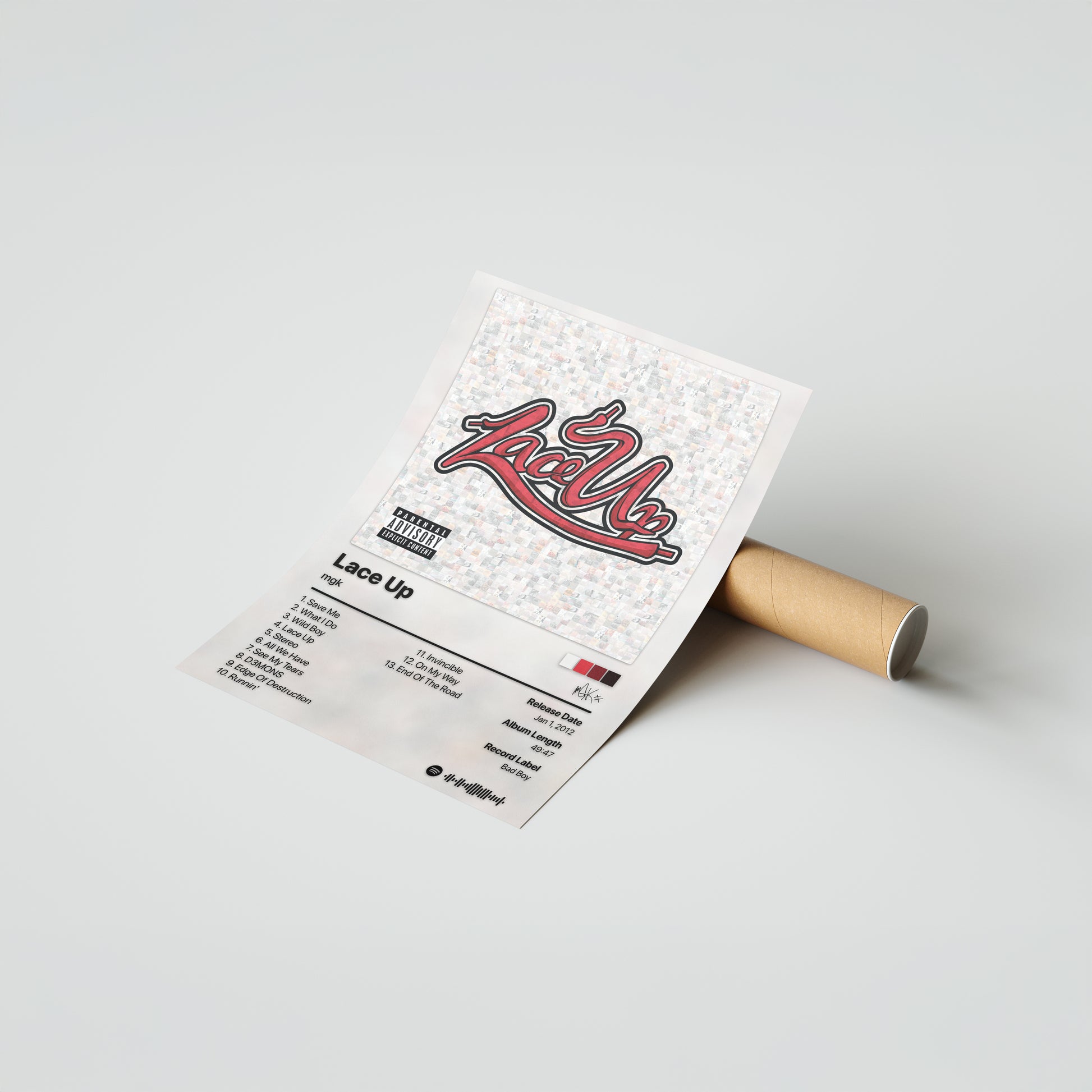 mgk Lace Up Album Poster