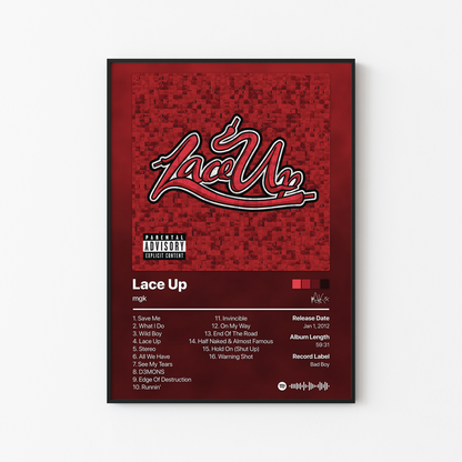 mgk Lace Up (Deluxe) Album Poster