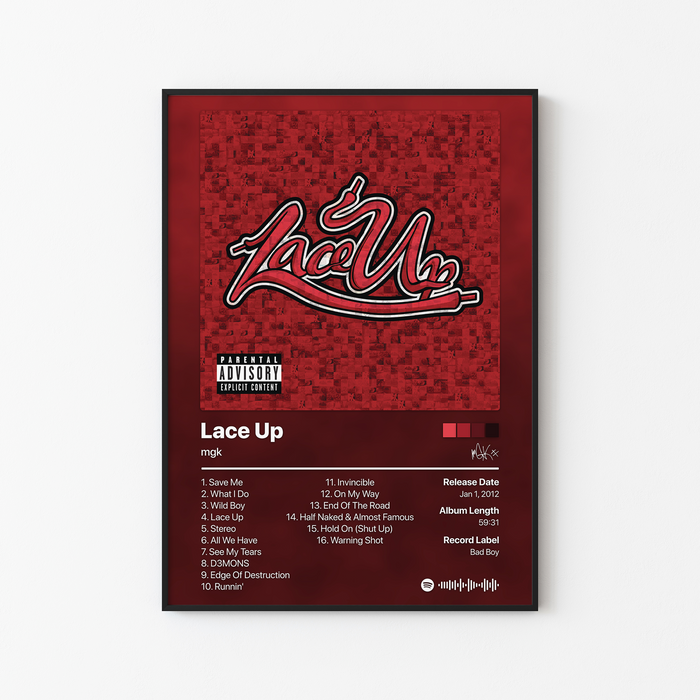 mgk Lace Up (Deluxe) Album Poster