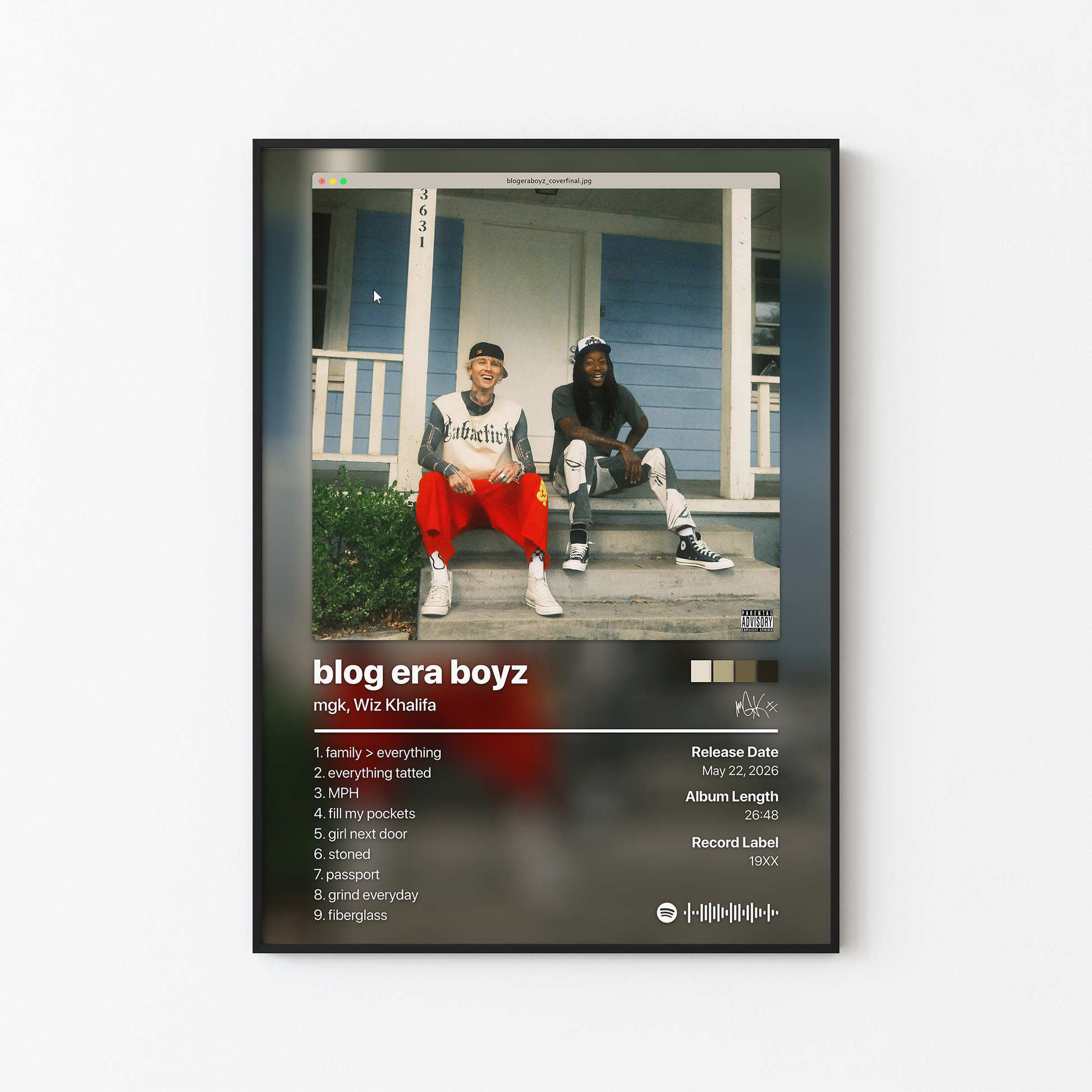 mgk blog era boyz Album Poster