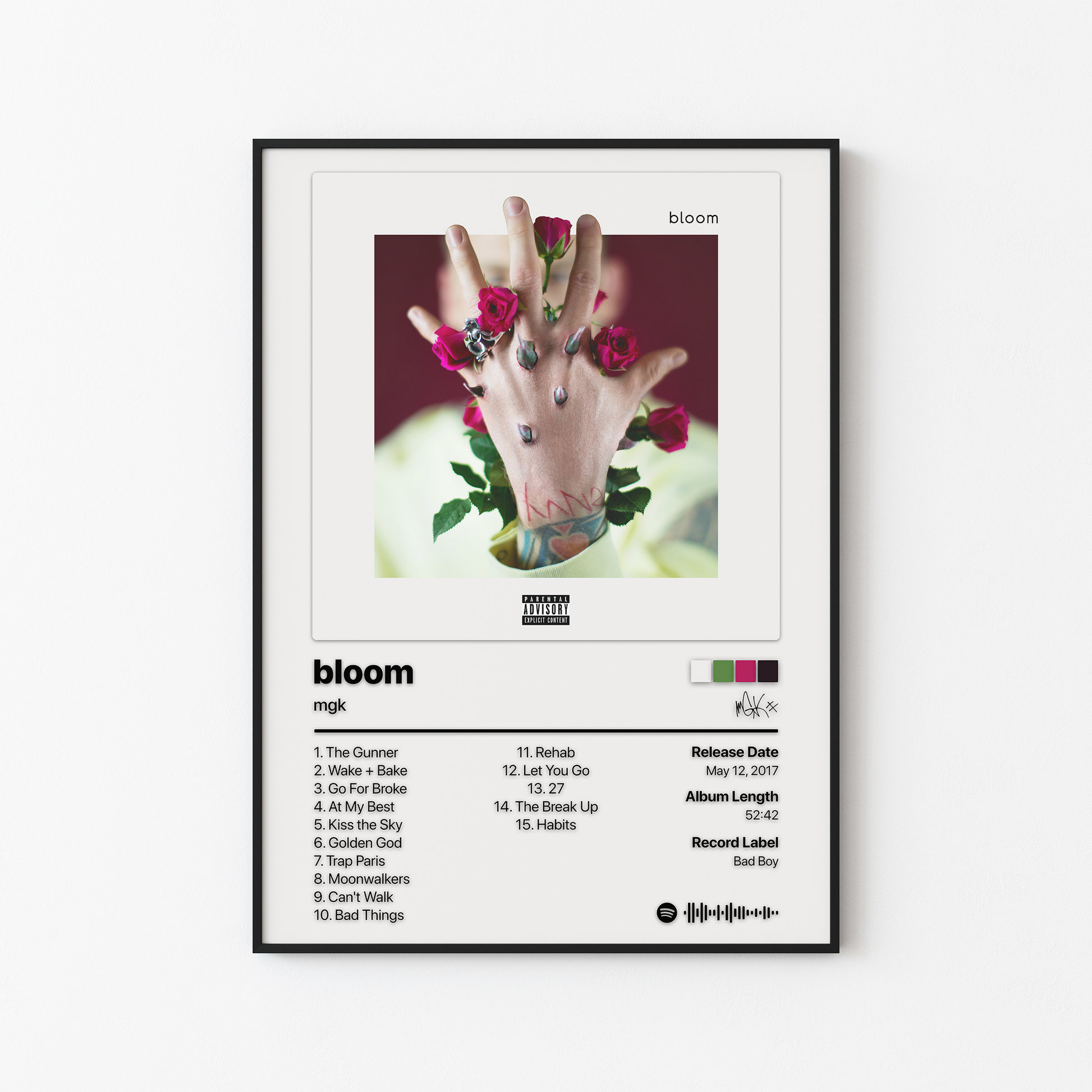 mgk bloom Album Poster