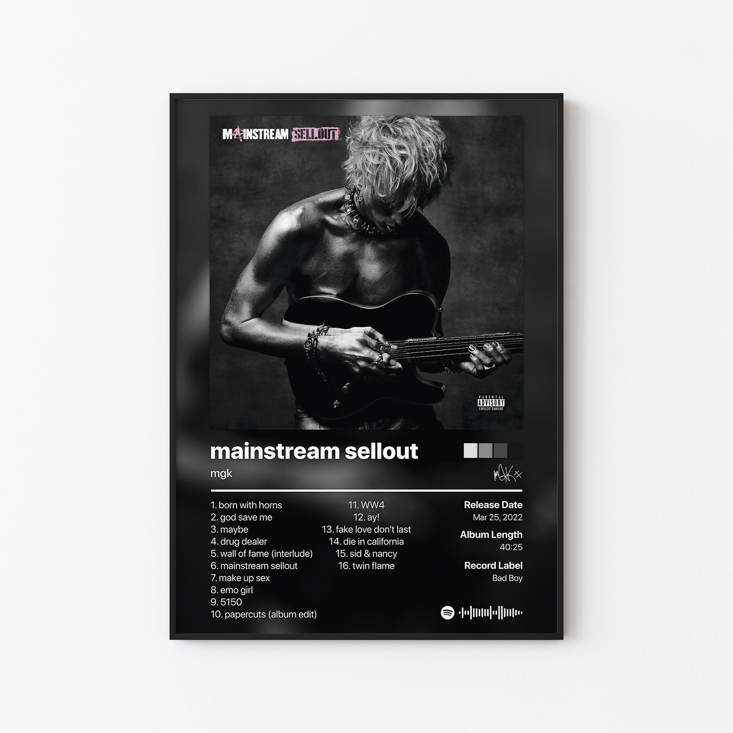 mgk mainstream sellout Album Poster