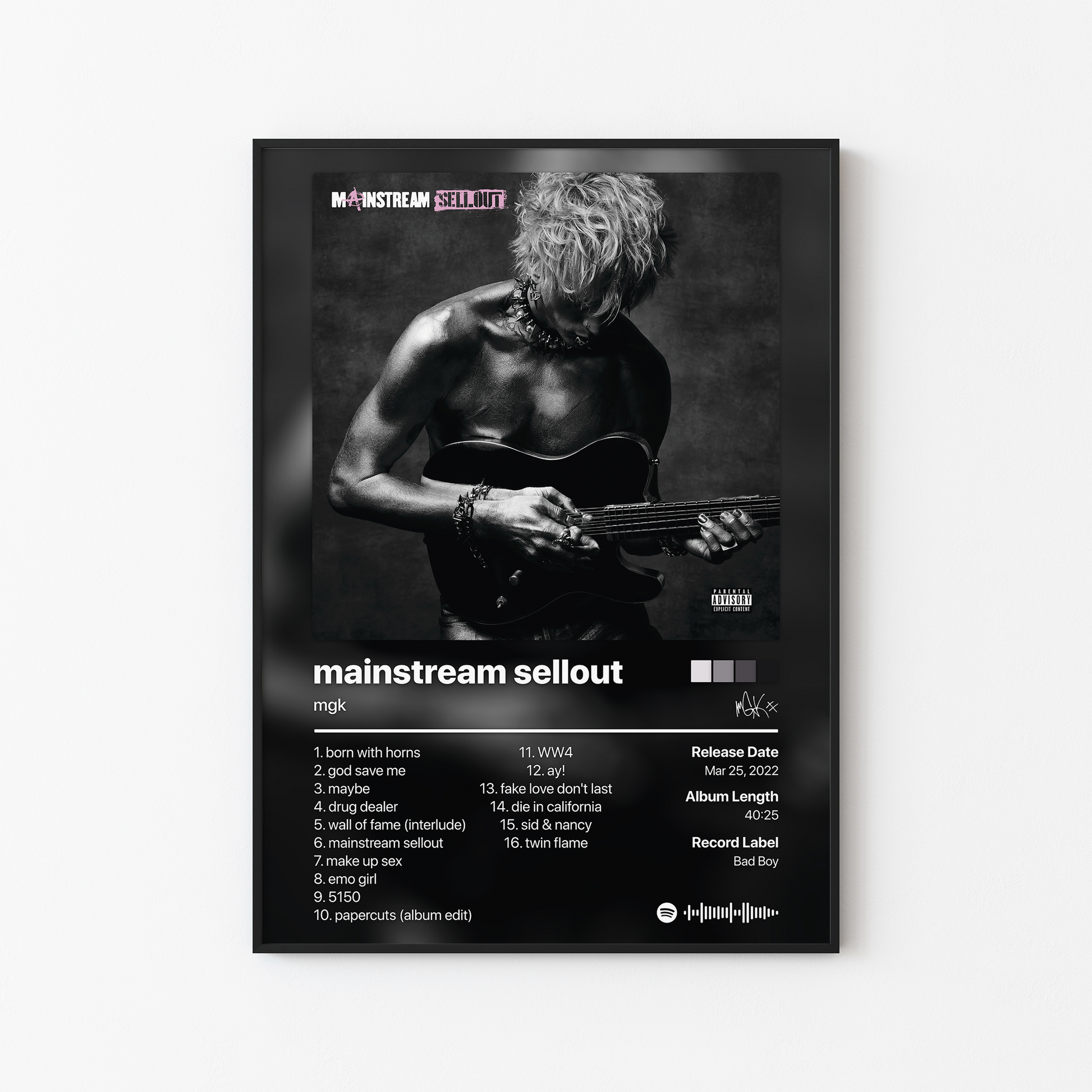 mgk mainstream sellout Album Poster