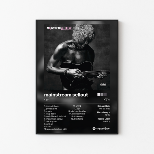 mgk mainstream sellout Album Poster