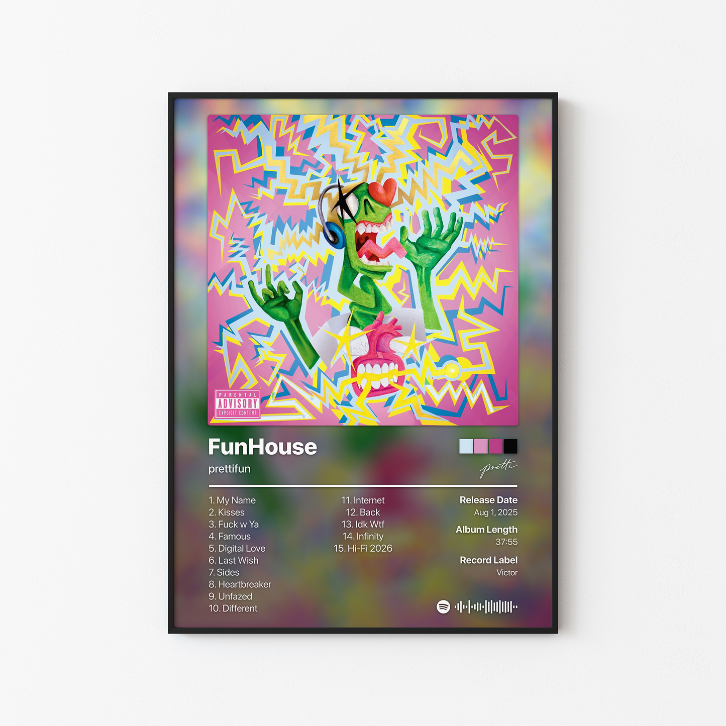 prettifun FunHouse Deluxe Album Poster