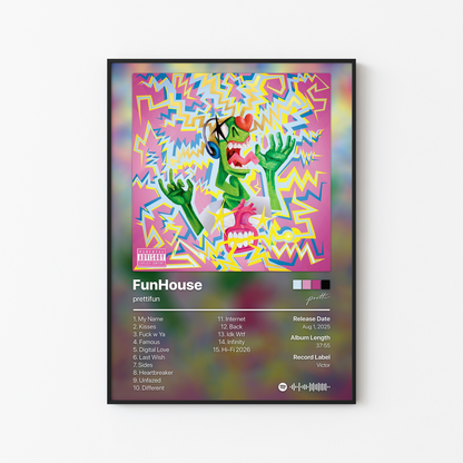 prettifun FunHouse Deluxe Album Poster